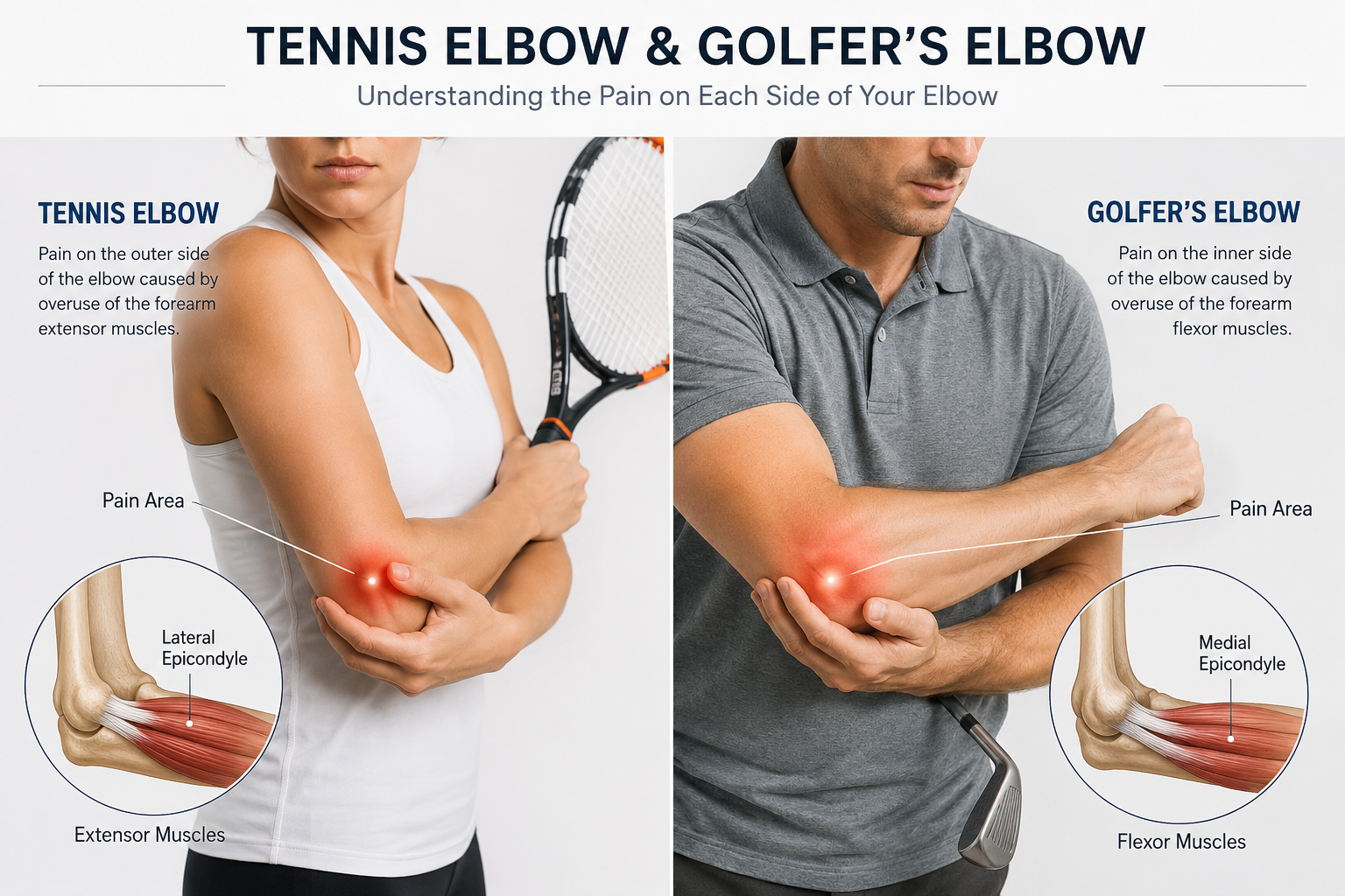 Tennis Elbow & Golfer’s Elbow